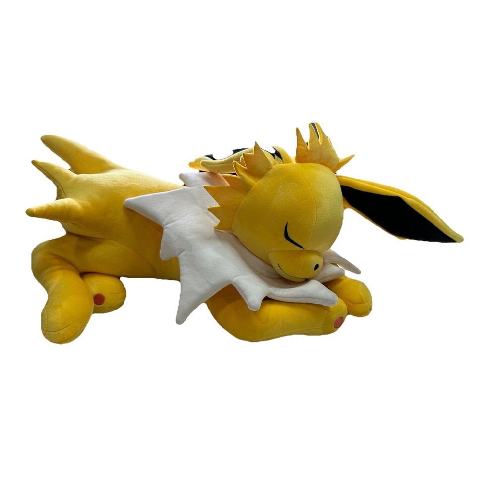 Jazwares Pokémon Jolteon Sleeping Plush Stuffed Animal 18" Limited Edition